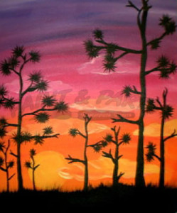 Sunset Trees LS107