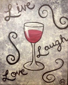 Live Love Laugh Wine DS022
