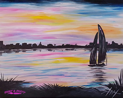 *Special*  Only $25!   Sailing in the Sunset