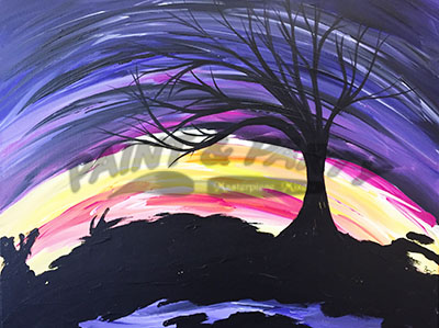 *Special*  Only $25! Sideways Sunset Tree